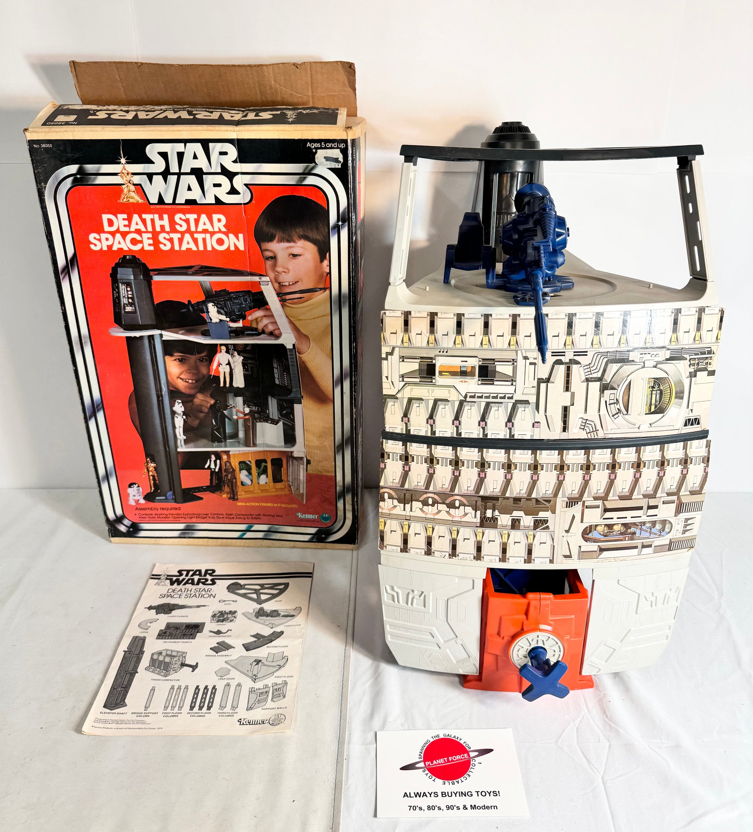 Death Star Space Station Complete w/ Box Vintage Star Wars Kenner