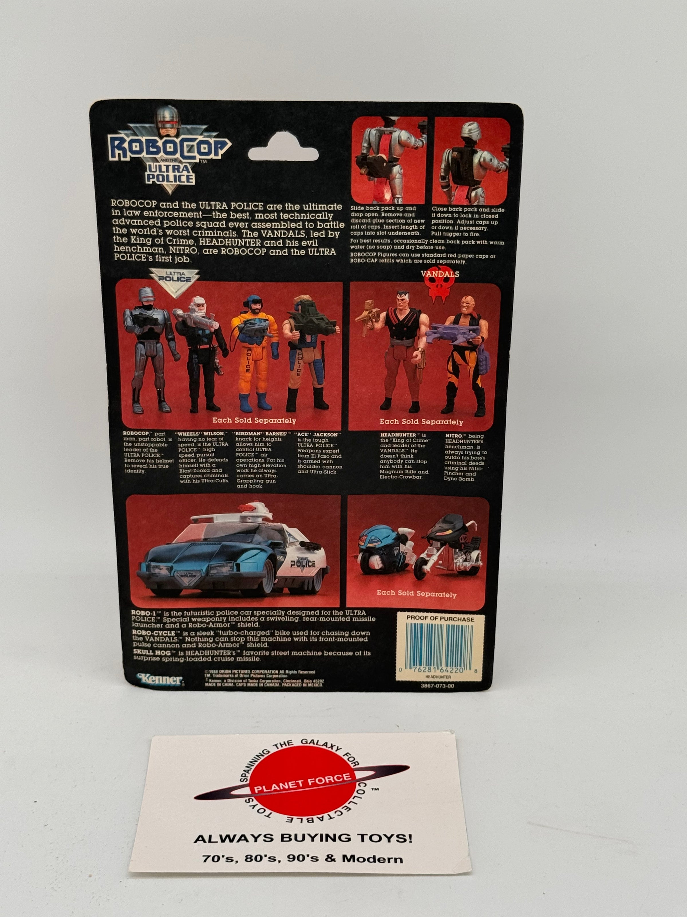 ROBOCOP Headhunter MOC Vintage Kenner Figure NEW | Planet Force