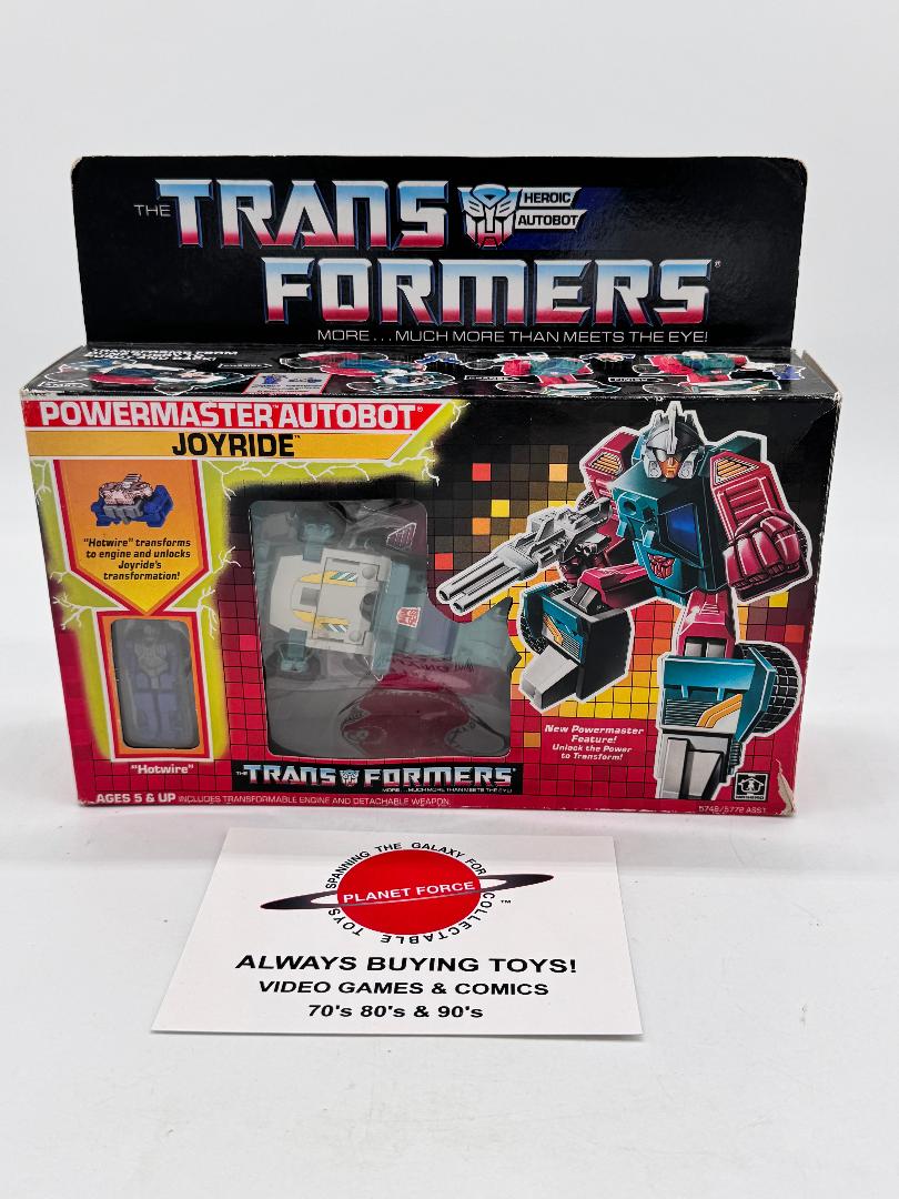 Joyride Complete w/ Box & Insert G1 Transformers Powermaster