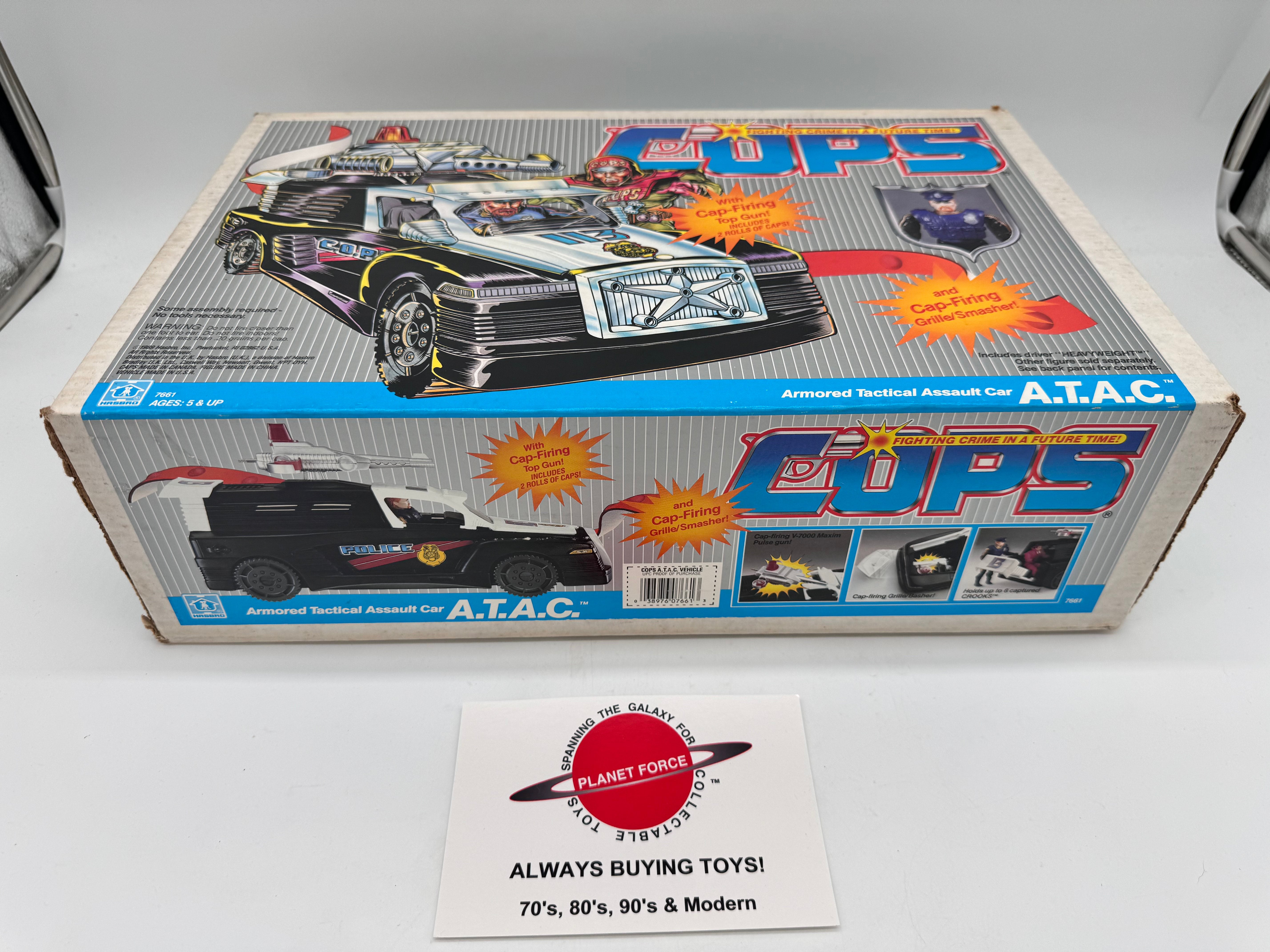 1989 Hasbro COPS A.T.A.C Armored Tactical Assault Car new sealed