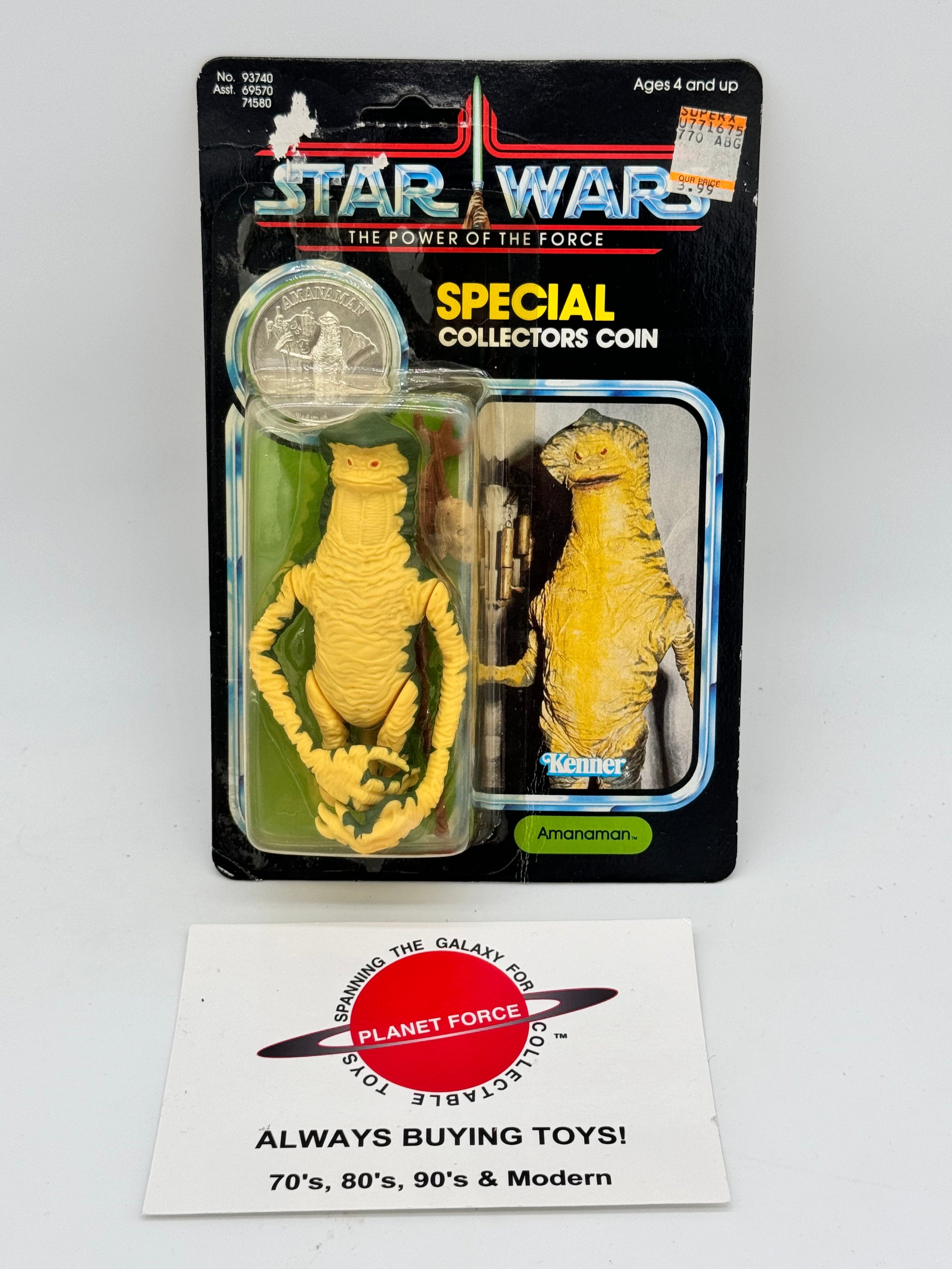 Vintage deals Kenner Star Wars Amanaman 1985