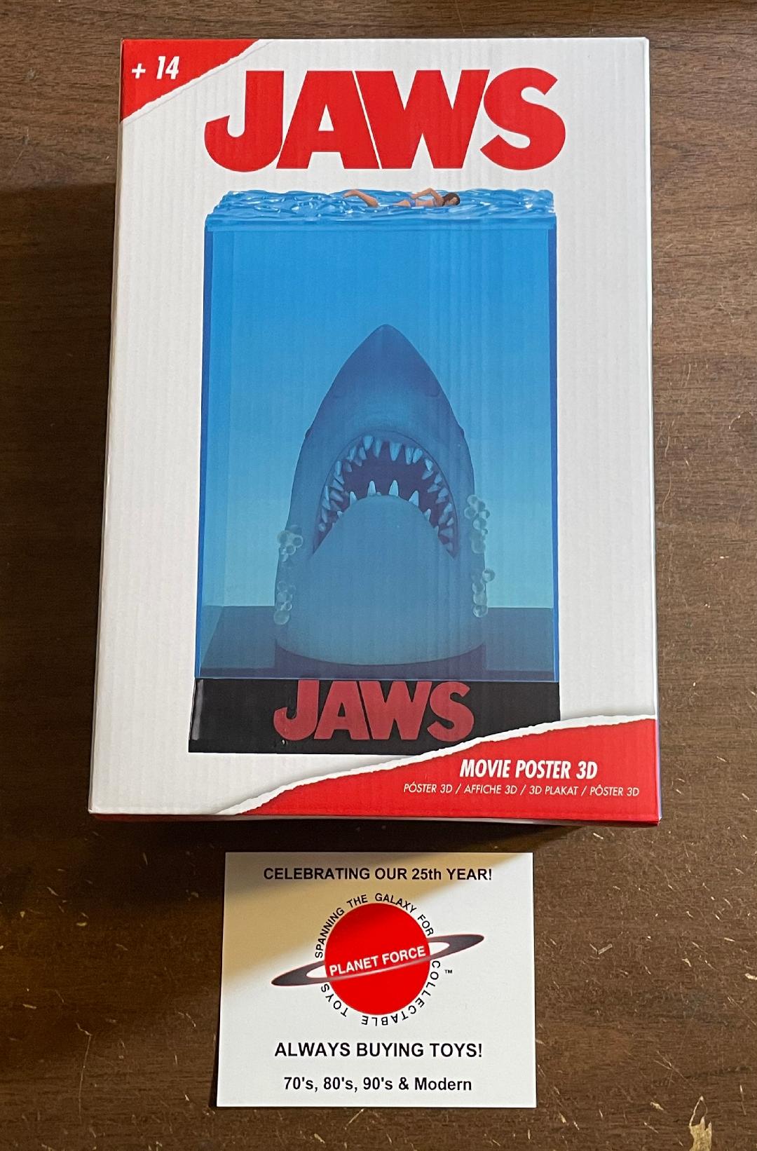 JAWS 3D Movie Poster Statue Horror NEW | Planet Force Buying